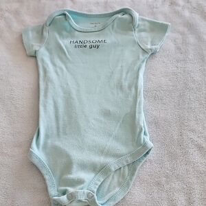 Carter's Mint Green 'Handsome Little Guy' Bodysuit